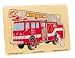Wooden Fire Truck 9-piece Peg Puzzle
