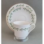 3 Pc Claddagh China SHAMROCK Cup, Saucer & Dessert Plate