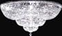 Prestige Thirty Light Crystal Flush Mount Ceiling Light by James R. Moder