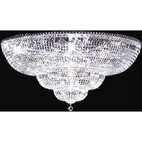Prestige Thirty Light Crystal Flush Mount Ceiling Light by James R. Moder