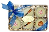 Baseball Themed Belgian Chocolate Dipped Oreo's - White Chocolate
