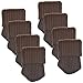 BCP 8pcs Brown Color Knitting Wool Furniture Socks/ Chair Leg Floor Protector--XL Size