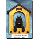 Bouvier des Flandres (Fawn) Doghouse Leash Holder