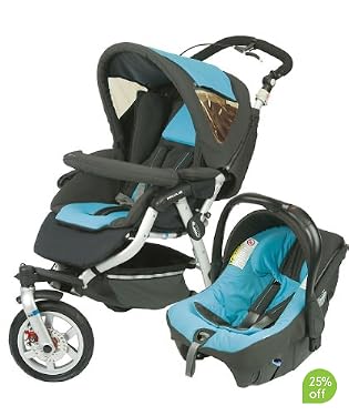 Jane Slalom Pro Strata 3 Wheeler Pushchair - Utopia