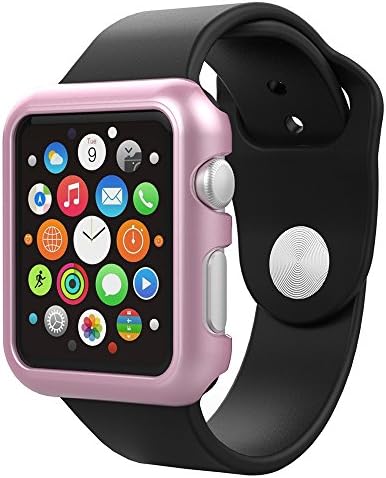 Apple Watch Case, [Exact-Fit] 38mm Apple Watch Slim Premium Polycarbonate Hard Protective Bumper Cover for Apple Watch / Watch Sport / Watch Edition 2015 - Pink