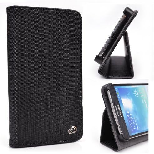 Kroo Universal Smartphone Cover / Phablet Stand Case fits Micromax A94 Canvas MAd - Black