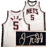 Jason Kidd Autographed White NJ Nets Jersey