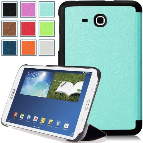 Pellem 2014SAB Case for Samsung Galaxy Tab 3 Lite Case - Ultra Slim Lightweight Smart Cover Stand Case for Samsung Galaxy Tab 3 Lite 7 Inch Android 2014 Edition Tablet, Blue