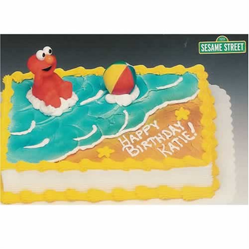 Elmo Cakes - Elmo & Beach Ball - Licensed Re-usable Toppers by Bakery Crafts