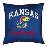 Kansas Jayhawks ( University Of ) NCAA 17x17 Inches Locker Room Toss Pillow