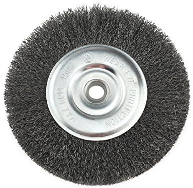 IVY Classic 39056 6-Inch x 5/8 - 1/2-Inch Arbor, Carbon Steel Crimped Bench Wire Wheel - 0.012-Inch Coarse, 1/Card by Ivy Classic Industries