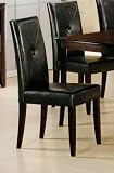 Review AtHomeMart  / Set of 2 Contemporary Bycast Leather Parson Dining Chairs