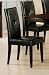 Set of 2 Contemporary Bycast Leather Parson Dining Chairs