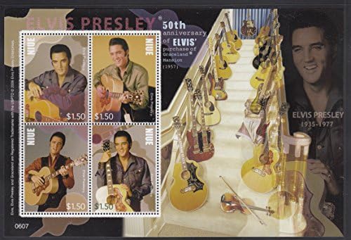 Elvis Presley 50th Anniversary Purchase of Graceland Collectible Postage Stamps 812