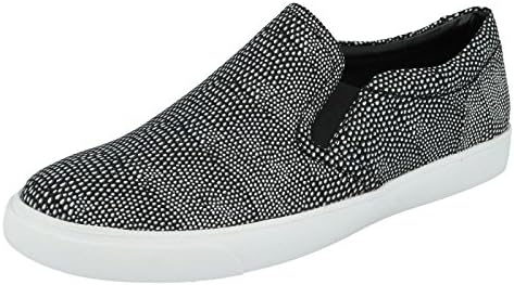 Clarks Women's Glove Puppet Fashion Sneaker, Black/White Leather, 9.5 M US