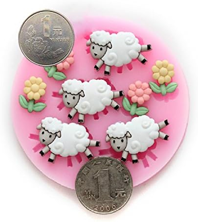 Little Sheep DIY Silicone Chocolate Fondant Cake Decorating Mold .