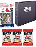 Boston Red Sox 2009 Topps MLB Team Set with 3 Ring Binder and 3 Topps Packs