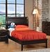 Full Size Platform Bed Contemporary Style in Cappuccino Finish