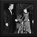 Audrey Hepburn Custom Framed 12x12 B&W Photo (Bicycle)