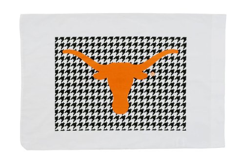 Standard Pillowcase - University of Texas Longhorn Houndstooth