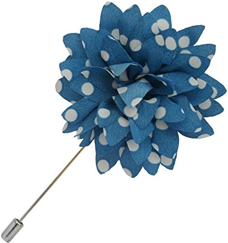 ARTEMISES Men's Suit Lapel Flower Handmade Boutonniere Stick Brooch Pin Clips YM002 (M6)