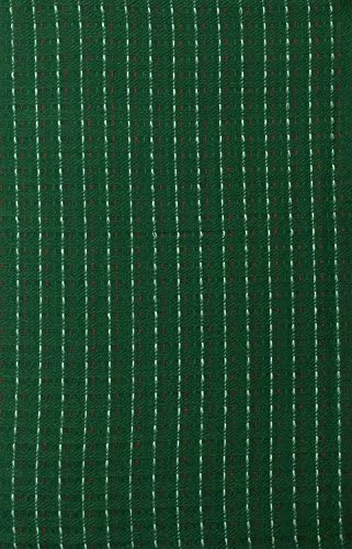 Cotton Park Cottage Forest Green Pin Stripe Fabric Tablecloth (60 x 84 Oblong)