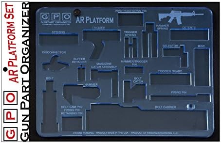 Gun Part Organizer for AR Pistol, Blue