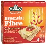Orgran Essential Fiber Crispibread with 19% Dietary Fiber, 4.4-Ounce Boxes (Pack of 6)