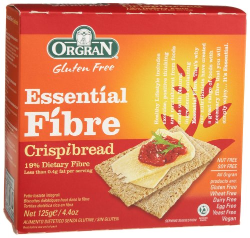 Orgran Essential Fiber Crispibread with 19% Dietary Fiber, 4.4-Ounce Boxes (Pack of 6)