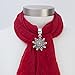 Small Crystal Snowflake Scarf Jewelry
