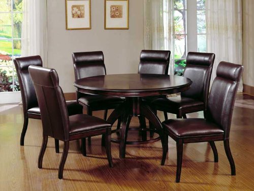 7pc Dining Table and Walnut Finish