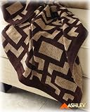 Labyrinth Ivory Coast Chenille Sofa Throw Blanket By Ashley Furniture