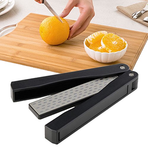 Goodia 400/600grit knife sharpeners folding pocket diamond stone,…