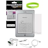 CrazyOnDigital Amazon All New Kindle 4/ Kindle Touch/ Kindle Keyboard eBook Reader Compatible Accessories Auto Car + Home Wall Charger with sync and charge Data