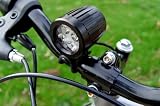 Lumintrek TB-1600 TrailBlazer 1600 Lumen LED Bicycle Light (Black) with Battery Pack, Helmet Mount Kit & 5 Year USA Warranty