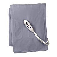 Biddeford Blankets, LLC Cement Heated Fleece Throw - 50x62