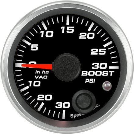 Speedhut 2 1 16 Boost Vac Gauge 30inhg 0 30psi W Warning