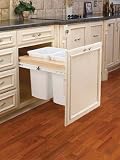 Rev-A-Shelf RS4WCTM.21DM2.162 35qt Double 17.75 in. W x 22.75 in. D x 17.88 in. H Pullout Bins, Top Mount