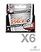 Dorco Pace 6- Six Blade Razor System Refill Cartridge - 4 Count, Pack of 6 (No Handle, 24 Cartridges)
