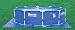 396cm (13ft) Square ground cloth for pools / inflatables