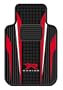 Red And White R Racing Universal-Fit Molded Front Floor Mats - Set of 2
