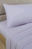 Kitchen & Housewares : Flannelette Lilac Super King Size Fitted Sheet