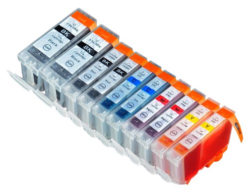 10 Pack Compatible Canon CLI 8 , CLI-8 , CLI8 , PGI 5 , PGI-5 , PGI5 2 Cyan, 2 Magenta, 2 Yellow, 2 Small Black, 2 Big Black for use with Canon Pixma iP4200, Pixma iP4300, Pixma iP4500, Pixma iP5200, Pixma iP5200R, Pixma MP500, Pixma MP530, Pixma MP600, Pixma MP610, Pixma MP800, Pixma MP800R, Pixma MP810, Pixma MP830, Pixma MX850. Ink Cartridges for inkjet printers. PGI-5BK, CLI-8BK, CLI-8C, CLI-8M, CLI-8Y © Blake Printing Supply