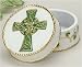 Pack of 4 Celtic Cross Irish Porcelain Keepsake Boxes