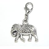 Jewelry Monster Clip-on "Decorative Indian Elephant" Charm Bead 35266
