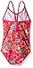 Kanu Surf Little Girls' Toddler Karlie Flower One Piece Swimsuit, Karlie Floral Pink, 4T