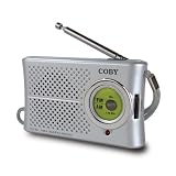COBY CX-51 AM/FM Radio with Built-In Speaker & Earphones