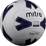 Mitre Tactic 18p Football - White/Blue Size 4