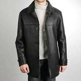 BGSD Mens Merino Shearling Walking Coat - Regular and Tall