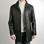 BGSD Men's Merino Shearling Walking Coat - Black - XX-Large